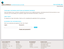 Tablet Screenshot of clients.retraite.ag2rlamondiale.fr